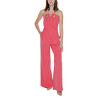 Orange Polyester Jumpsuit