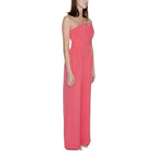 Orange Polyester Jumpsuit