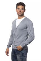 Gray Cotton Cardigan