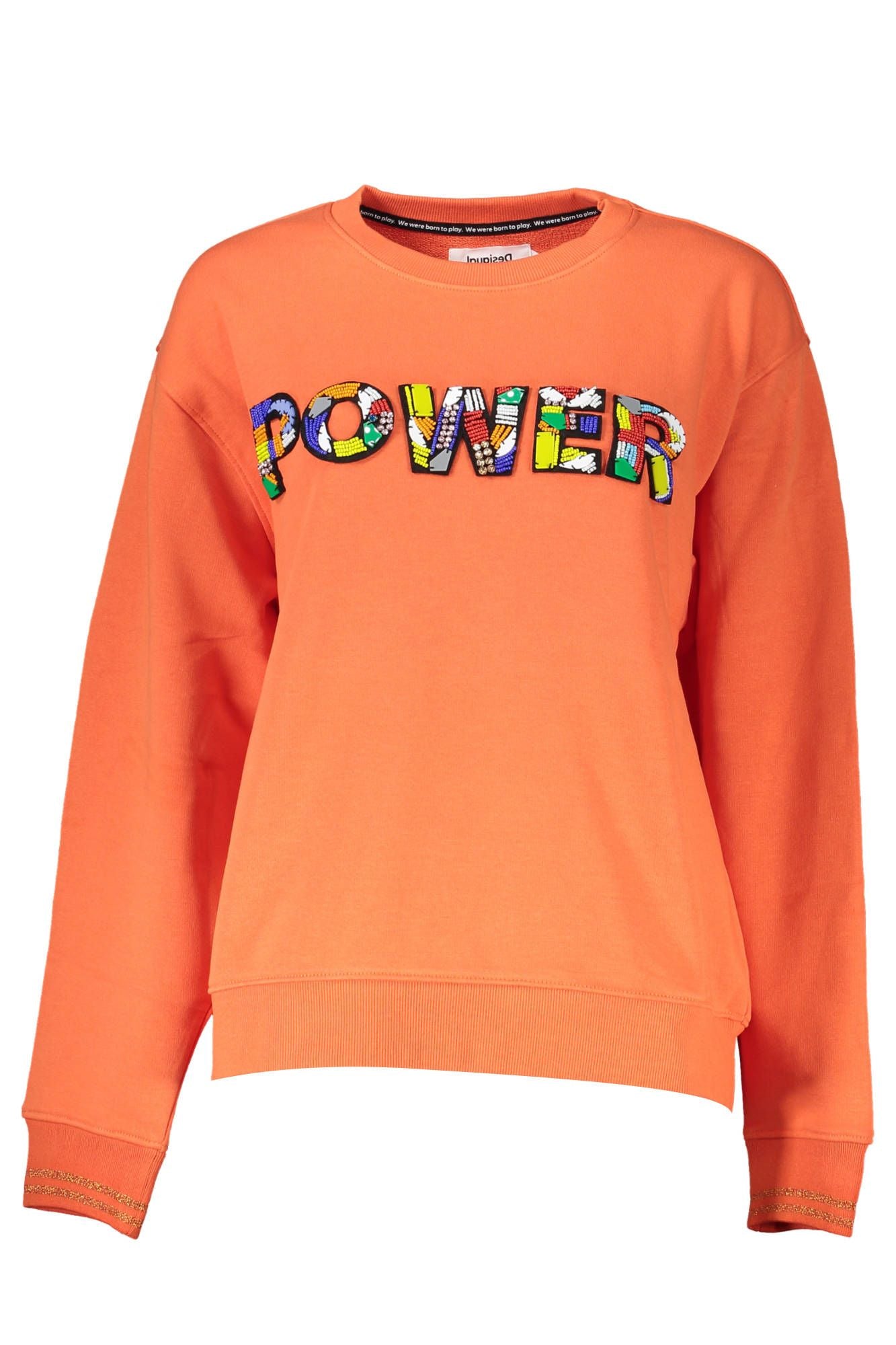 Orangefarbenes Baumwoll-Sweatshirt