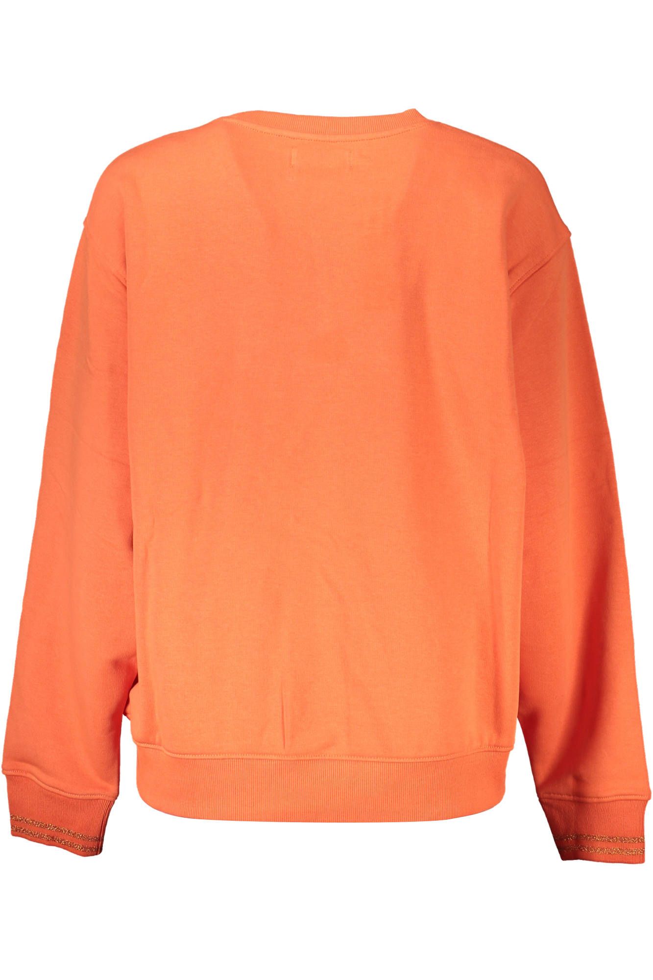 Orangefarbenes Baumwoll-Sweatshirt