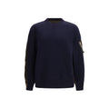 Blaues Baumwoll-Sweatshirt