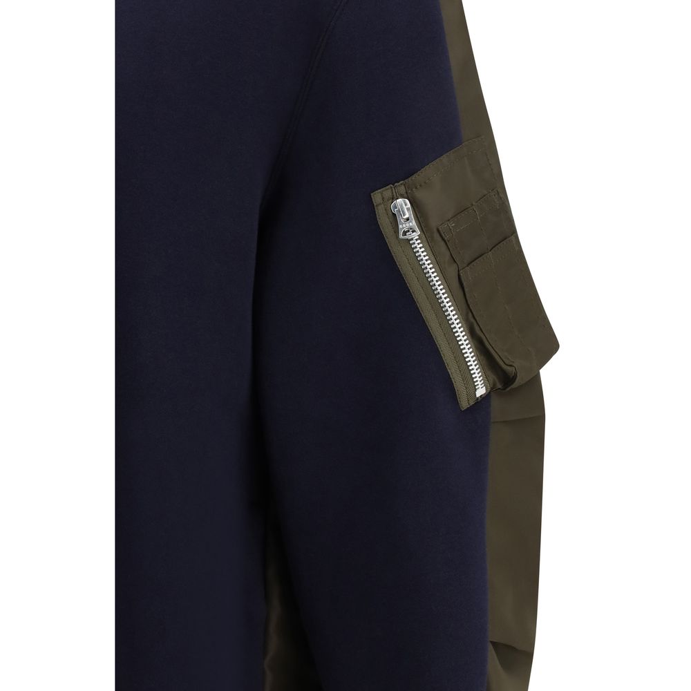 Blaues Baumwoll-Sweatshirt