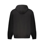 Schwarzer Kapuzenpullover für Herren aus Baumwolle