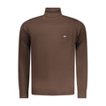 Brauner Polyamid-Herrenpullover