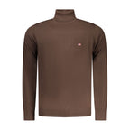 Brauner Polyamid-Herrenpullover