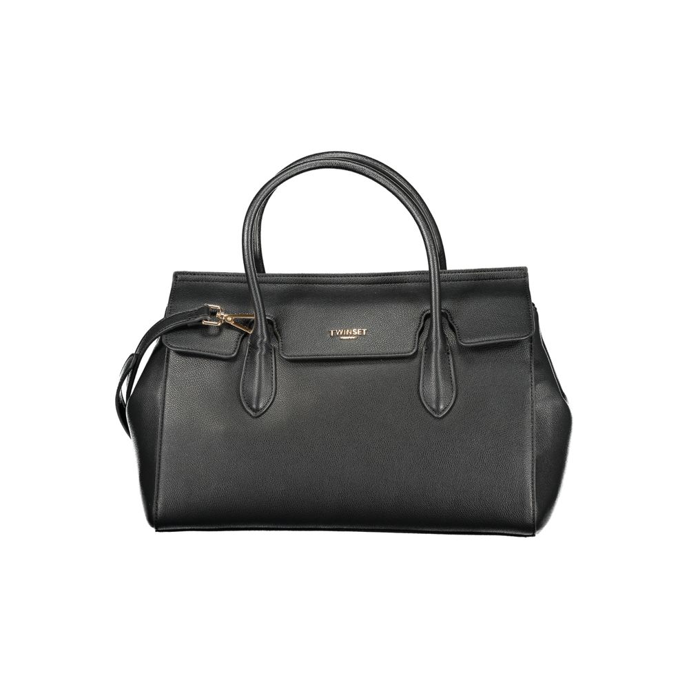 Schwarze Damen-Tote aus Polyurethan