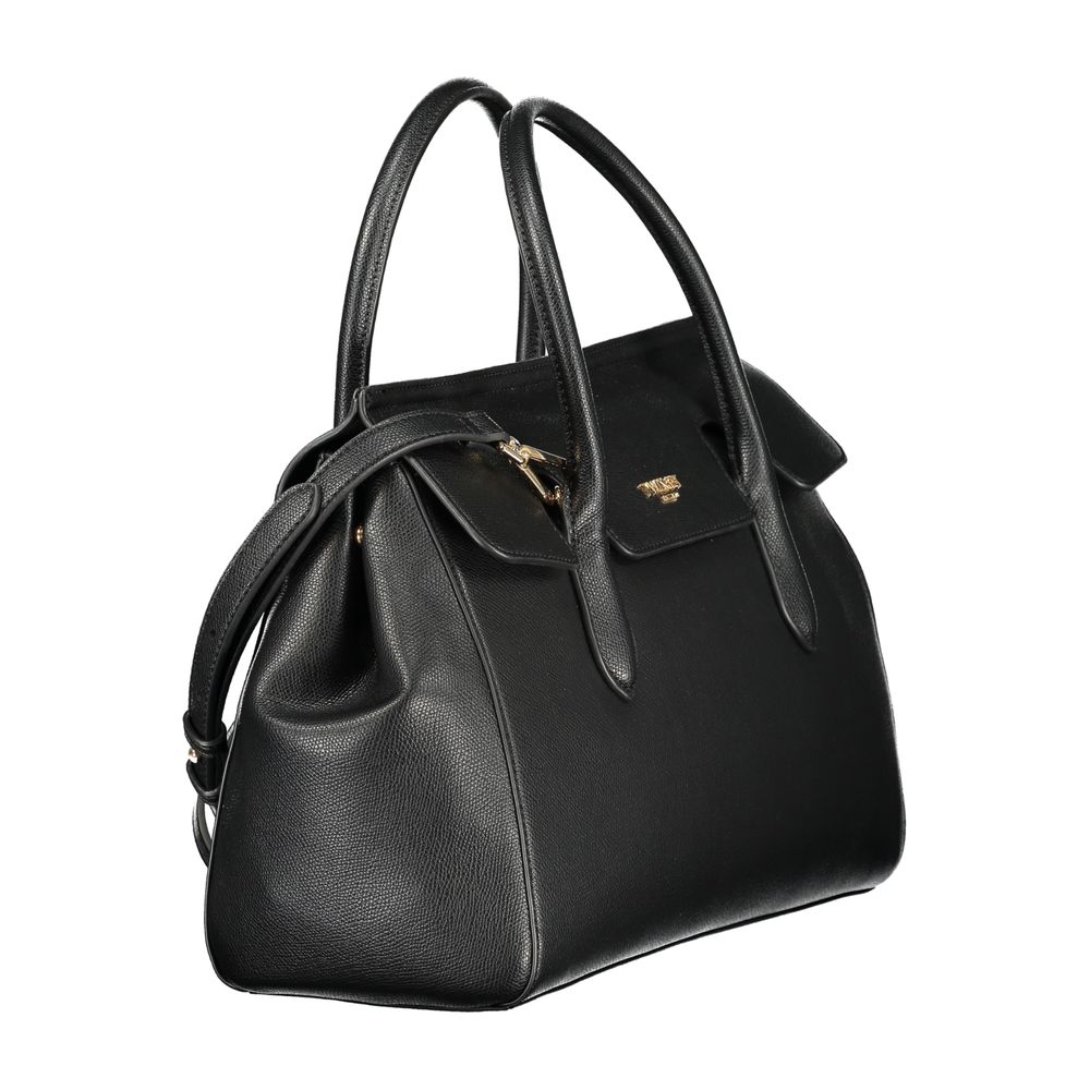Schwarze Damen-Tote aus Polyurethan