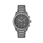 Gray Stainless Steel Dress Watch