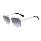 Schwarze Metallsonnenbrille