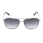 Schwarze Metallsonnenbrille