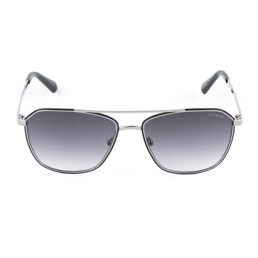 Schwarze Metallsonnenbrille