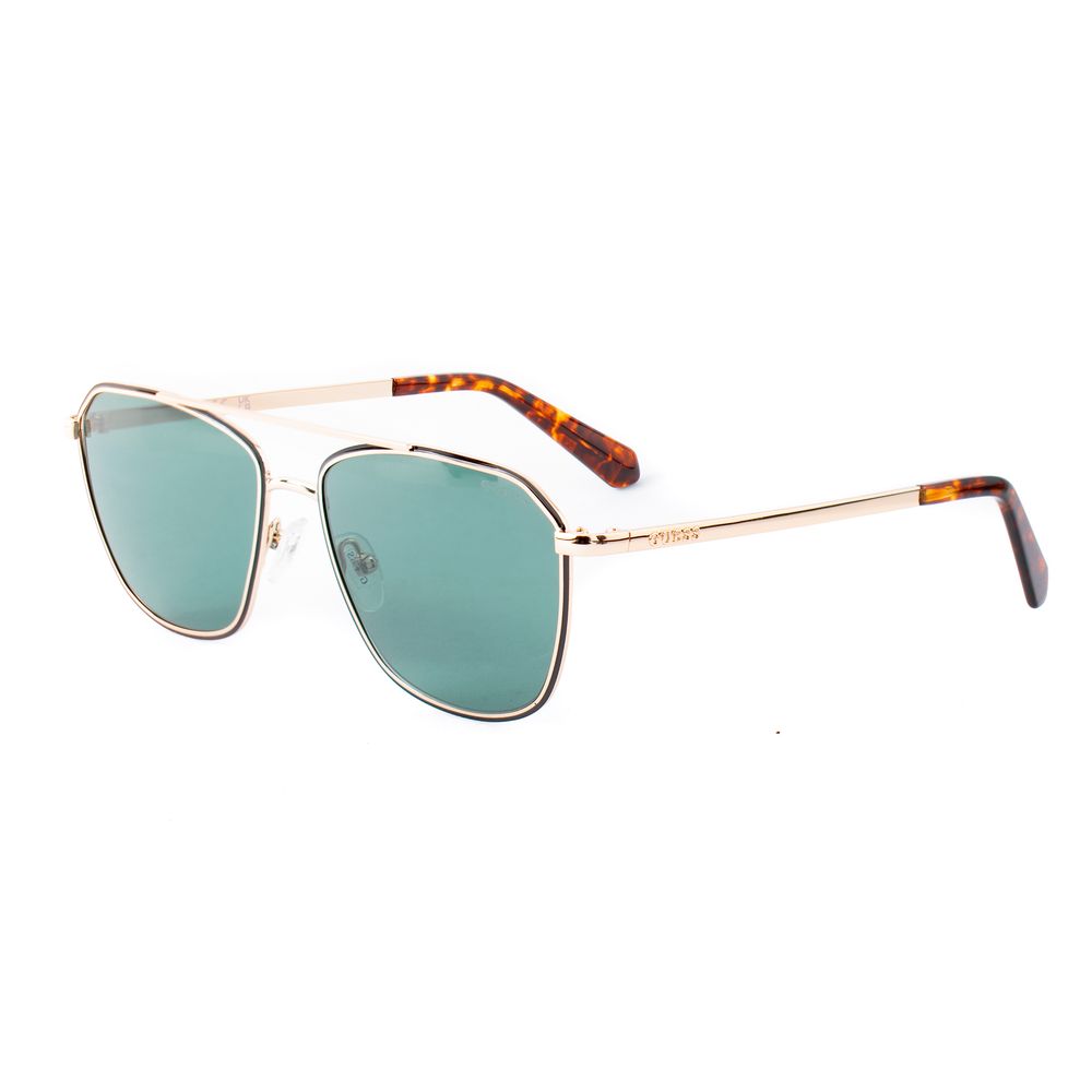 Goldfarbene Sonnenbrille mit Metallgestell