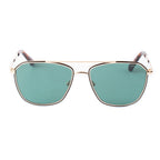 Goldfarbene Sonnenbrille mit Metallgestell