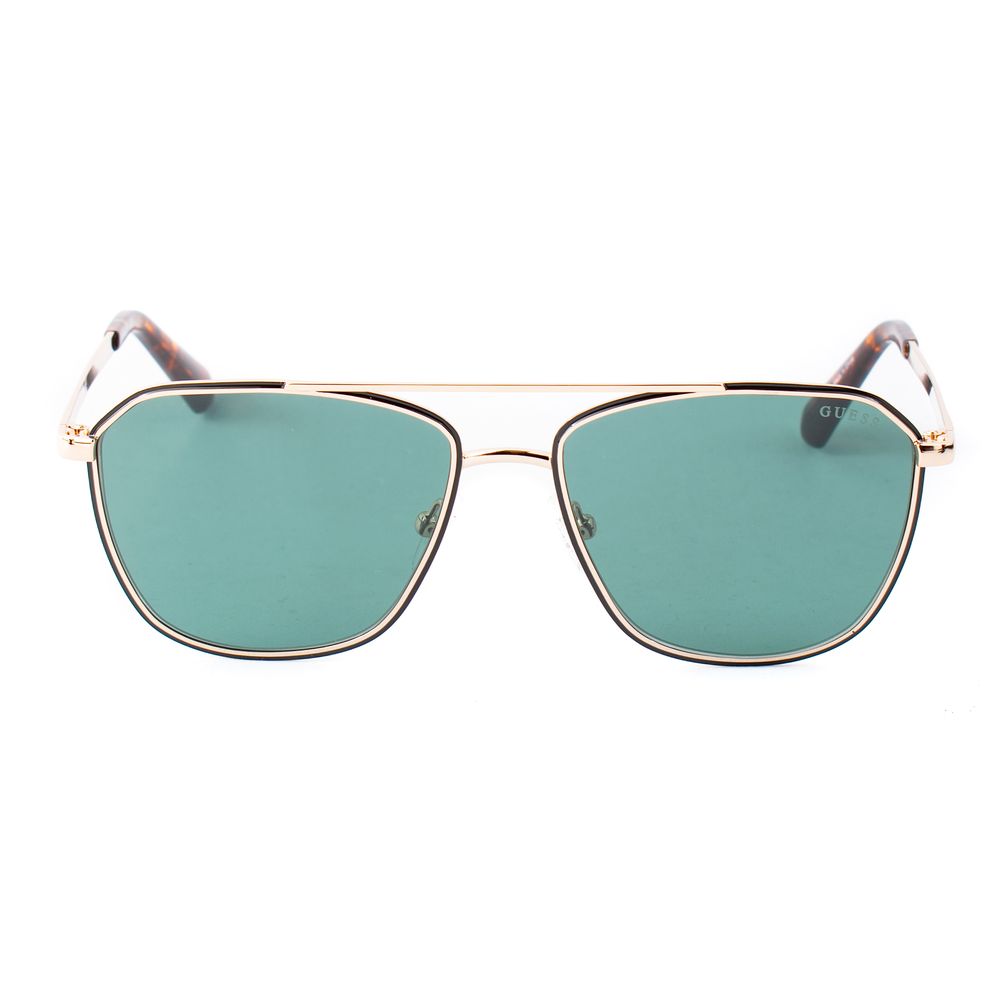 Goldfarbene Sonnenbrille mit Metallgestell