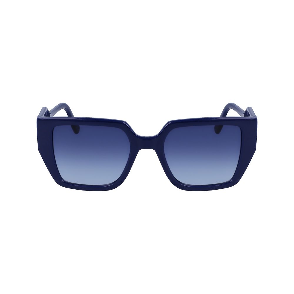 Occhiali da sole blu iniettato