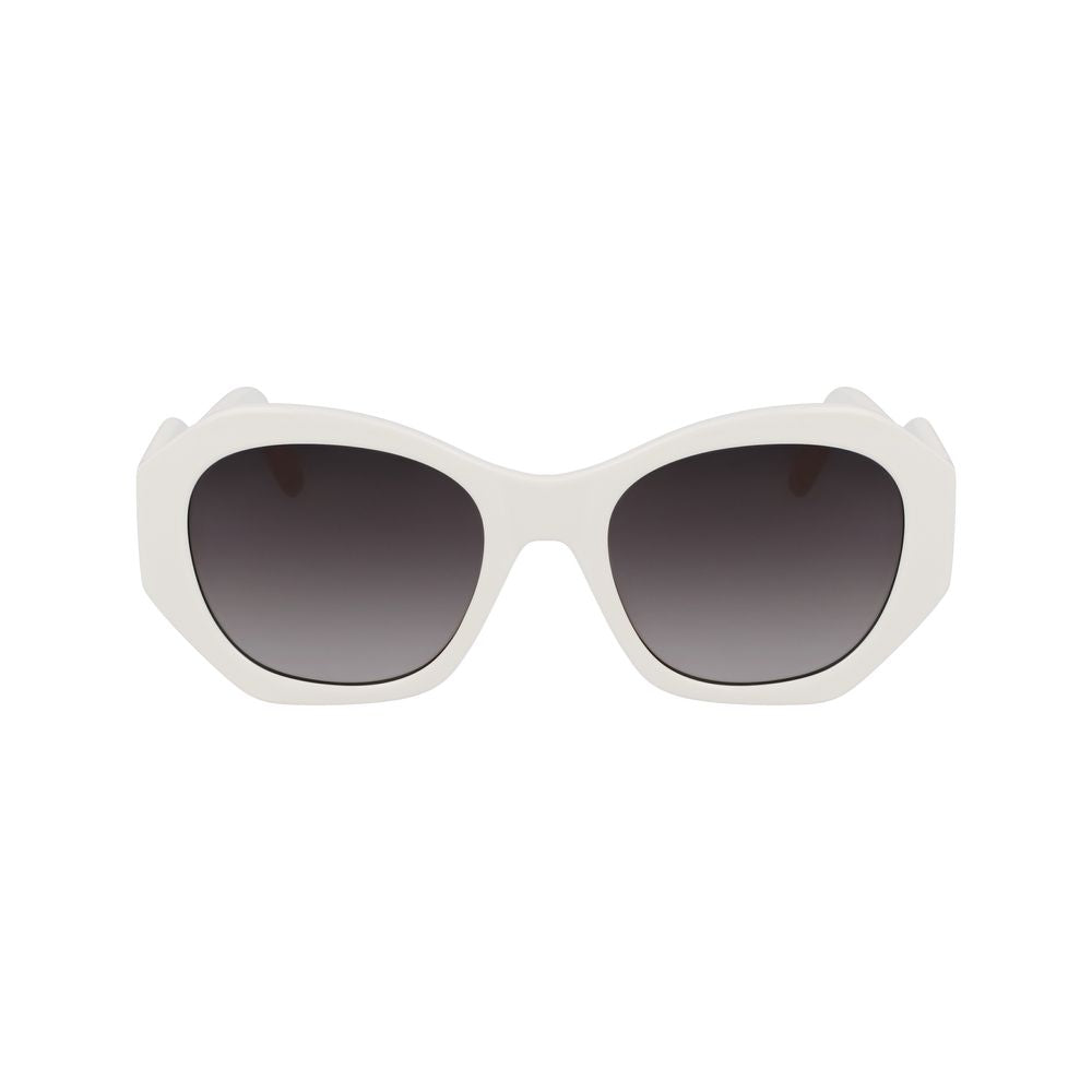 Weiße, gespritzte Sonnenbrille