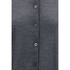 Gray Cashmere Cardigan