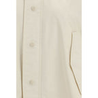 Beige Cotton Rain Coat