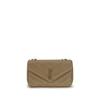 Beige Calf Leather Bos Taurus Shoulder Bag