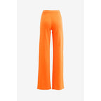 Orangefarbene legere Hose aus Viskose