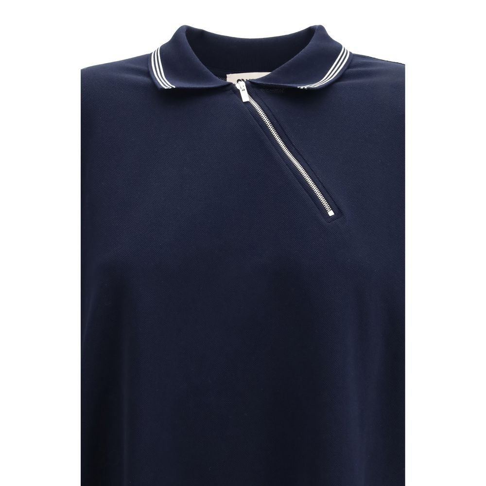 Blaues Baumwoll-Polo-Shirt