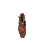Brown Calf Leather Bos Taurus Ballet Flats