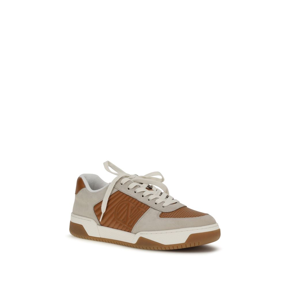 Mehrfarbige Kalbsleder Bos Taurus Athletic-Sneaker