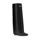 Black Calf Leather Bos Taurus Boots