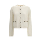Beiger Wollcardigan