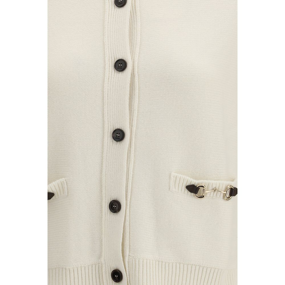 Beiger Wollcardigan