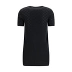 Black Wool Oves Aries Casual Dress