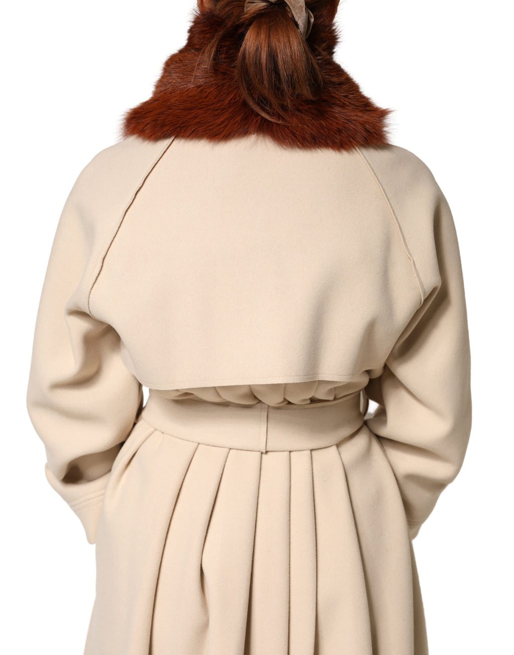 Brown Mink Fur Collar Women Neck Wrap 60cm x 14cm Scarf