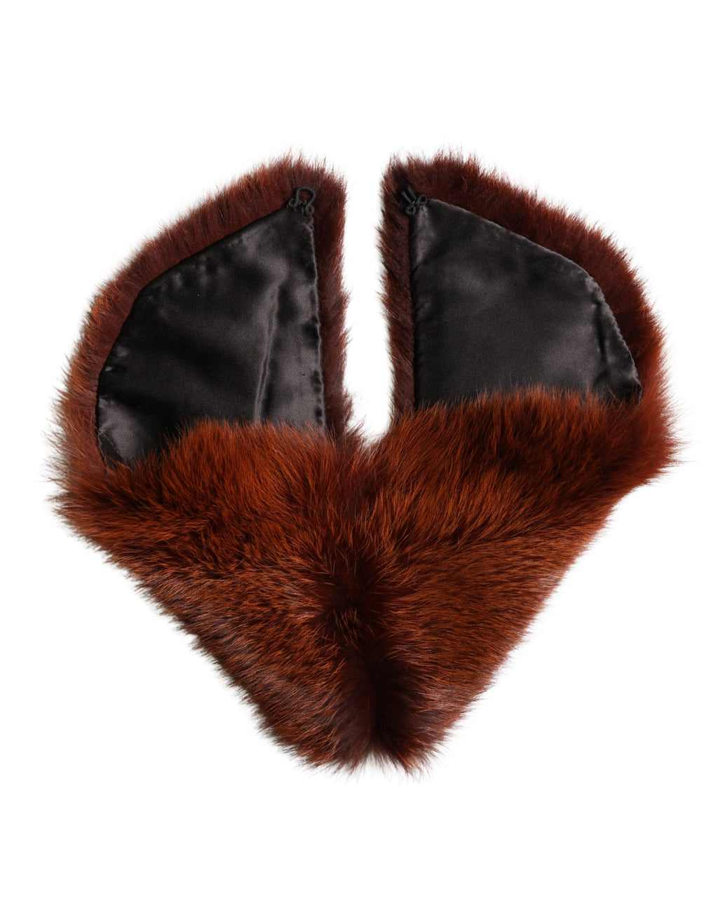 Brown Mink Fur Collar Women Neck Wrap 60cm x 14cm Scarf