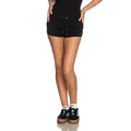 Black Cotton Short And Mini Shorts