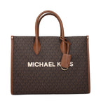 Braune Stoffhandtasche