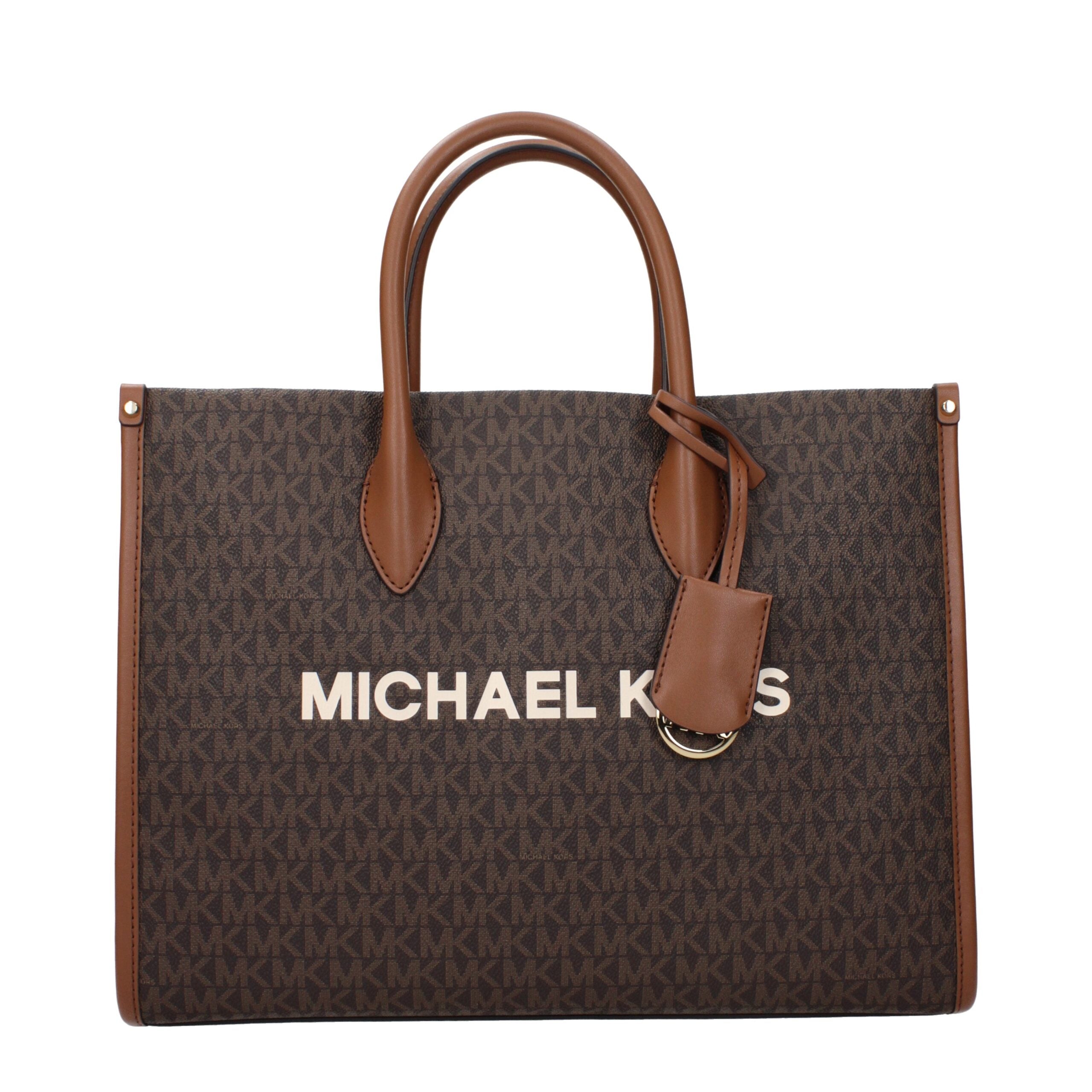 Braune Stoffhandtasche