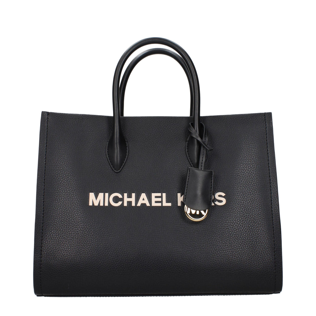 Schwarze Lederhandtasche