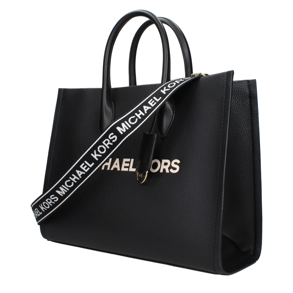Schwarze Lederhandtasche