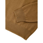 Rollkragenpullover aus brauner Wolle