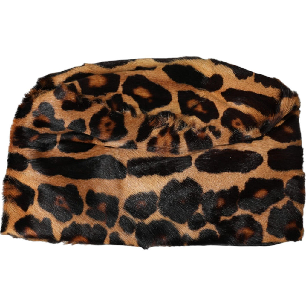 Brauner Leopardenfell-Damen-Bucket-Hut