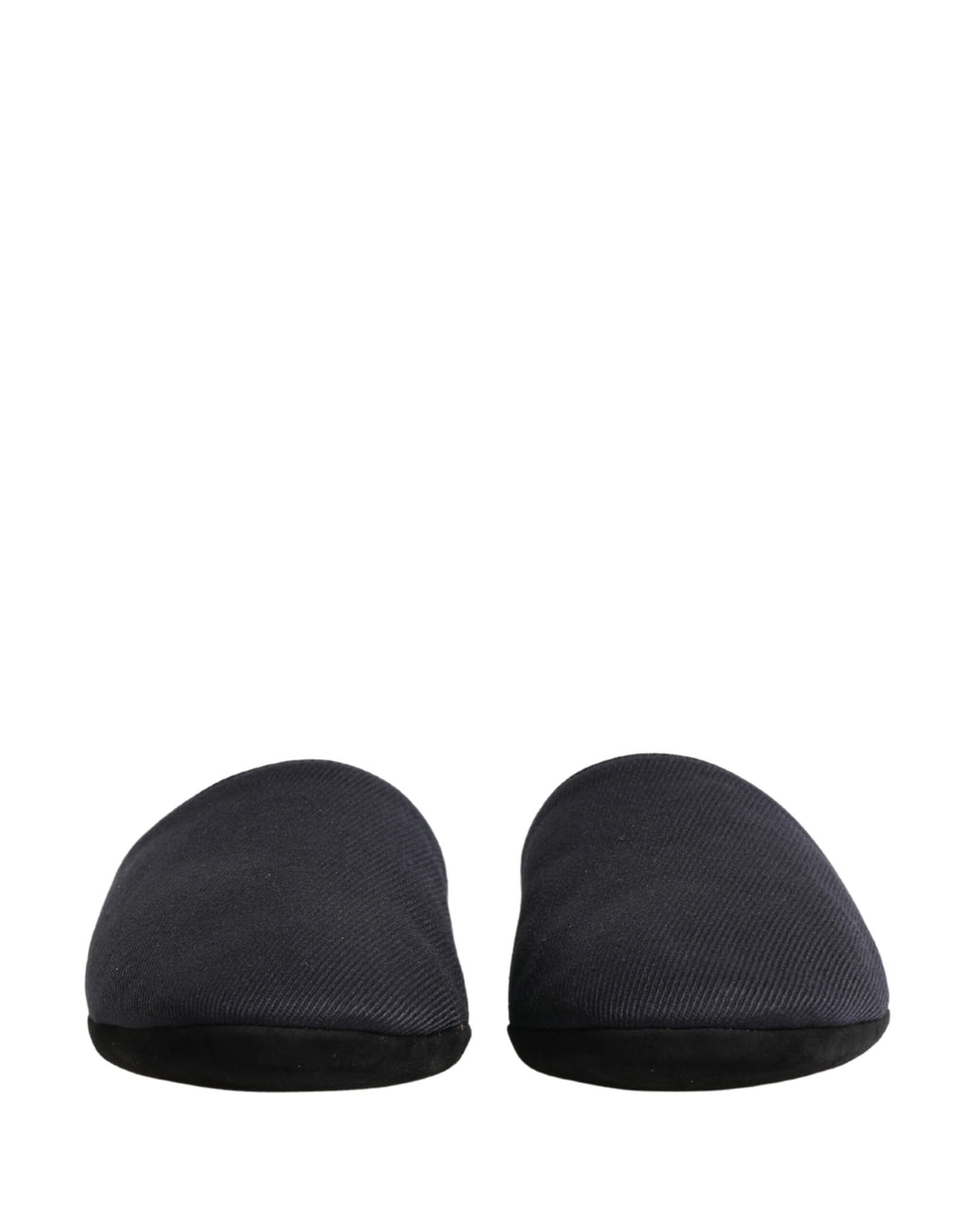 Dark Navy Wool Cotton Red Chevron Slippers Shoes