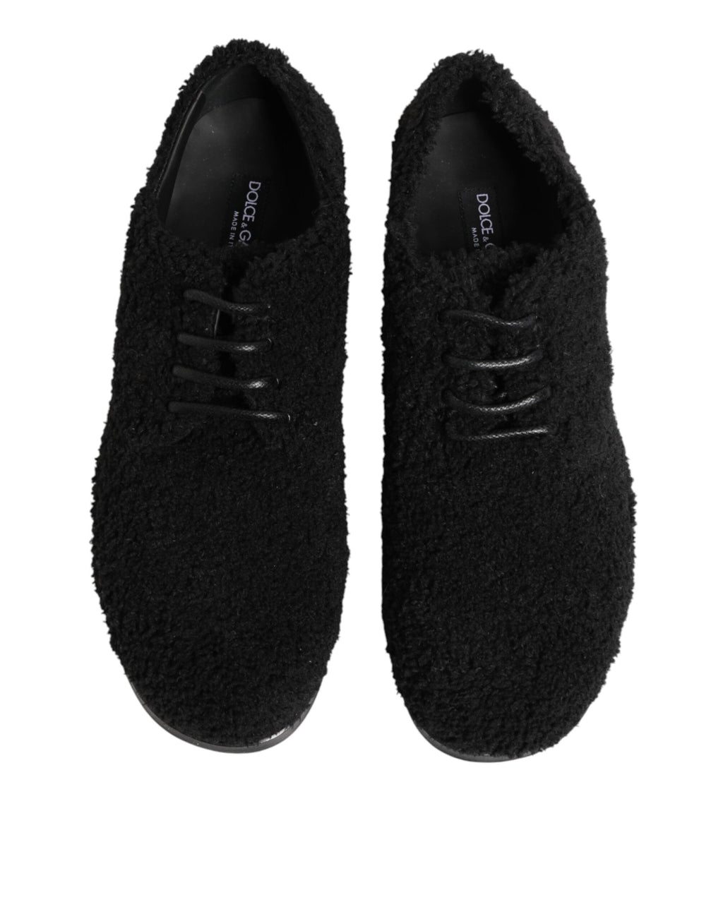 Herren Black Riccio Shearling Derby Schuhe