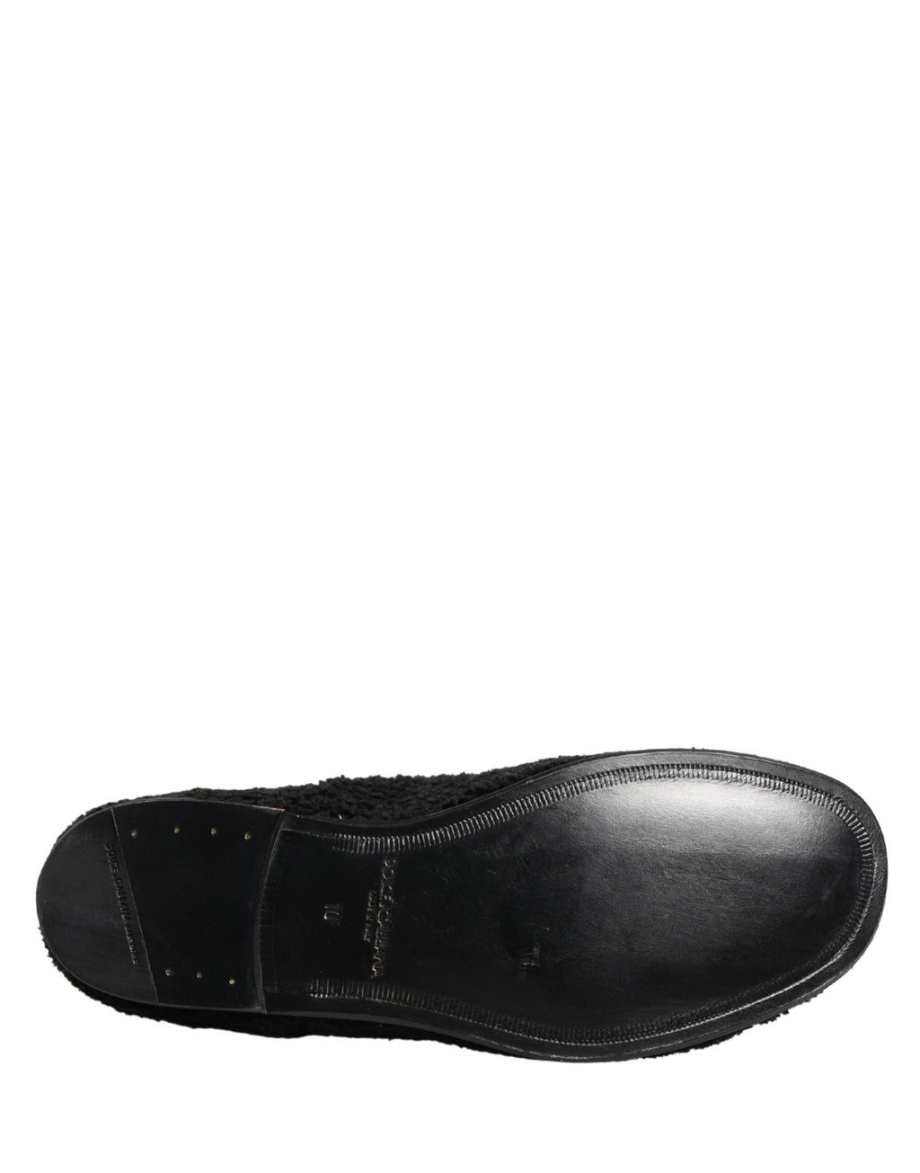 Herren Black Riccio Shearling Derby Schuhe