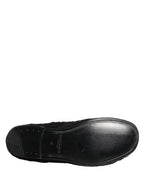 Herren Black Riccio Shearling Derby Schuhe