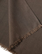 Brauner Polyester-Nackenwärmer, Schal 185 cm x 165 cm, Herrenschal