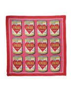Rosa DG Amore Schal mit Aufdruck 140cm x 140cm Kopftuch