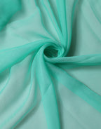 Hellgrüner Seiden-Halstuch-Foulard 131cm x 126.5cm Schal