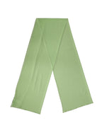 Hellgrüner Seiden-Halstuch Schal Stola 200cm x 64cm
