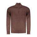 Brauner Viskose-Herrenpullover